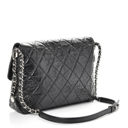 Chanel Crackled Aged Calfskin Big Bang Flap Black 3 of 8
