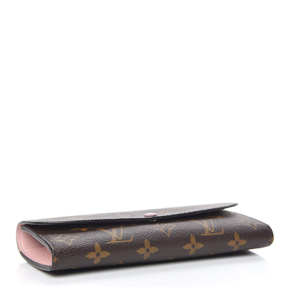 Louis Vuitton Monogram Emilie Wallet Rose Ballerine 4 of 9