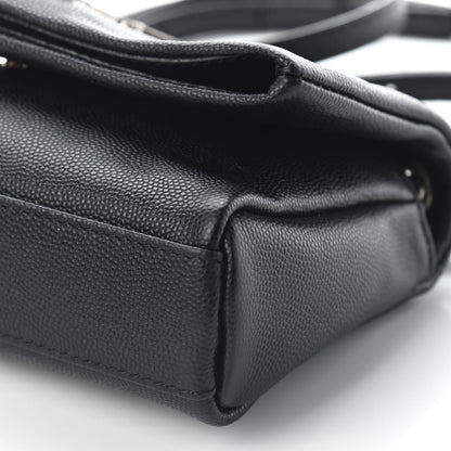 Saint Laurent Grain De Poudre Monogram Toy West Hollywood Fold-Over Bag Black 8 of 8