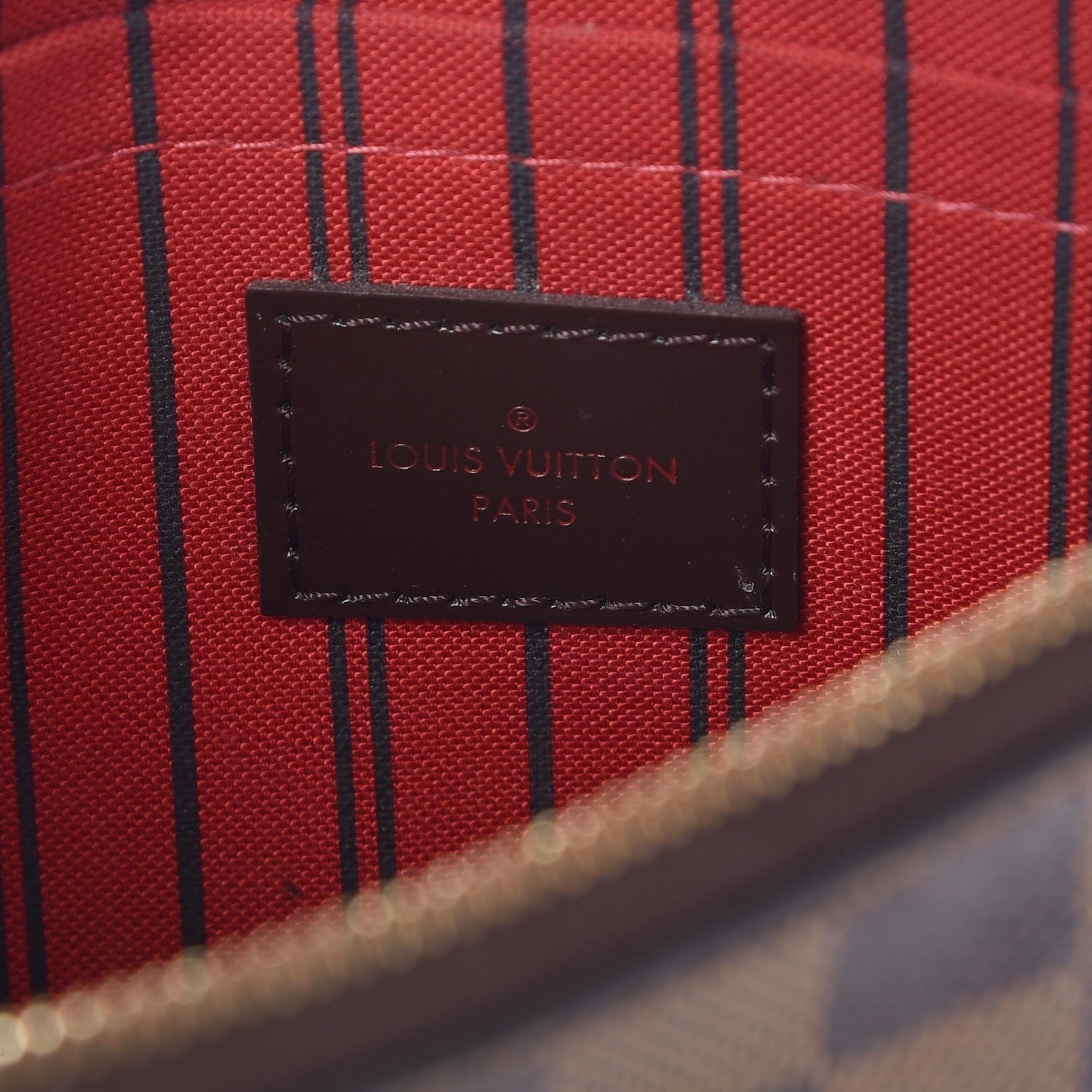 Louis Vuitton Damier Ebene Neverfull MM GM Pochette 6 of 8