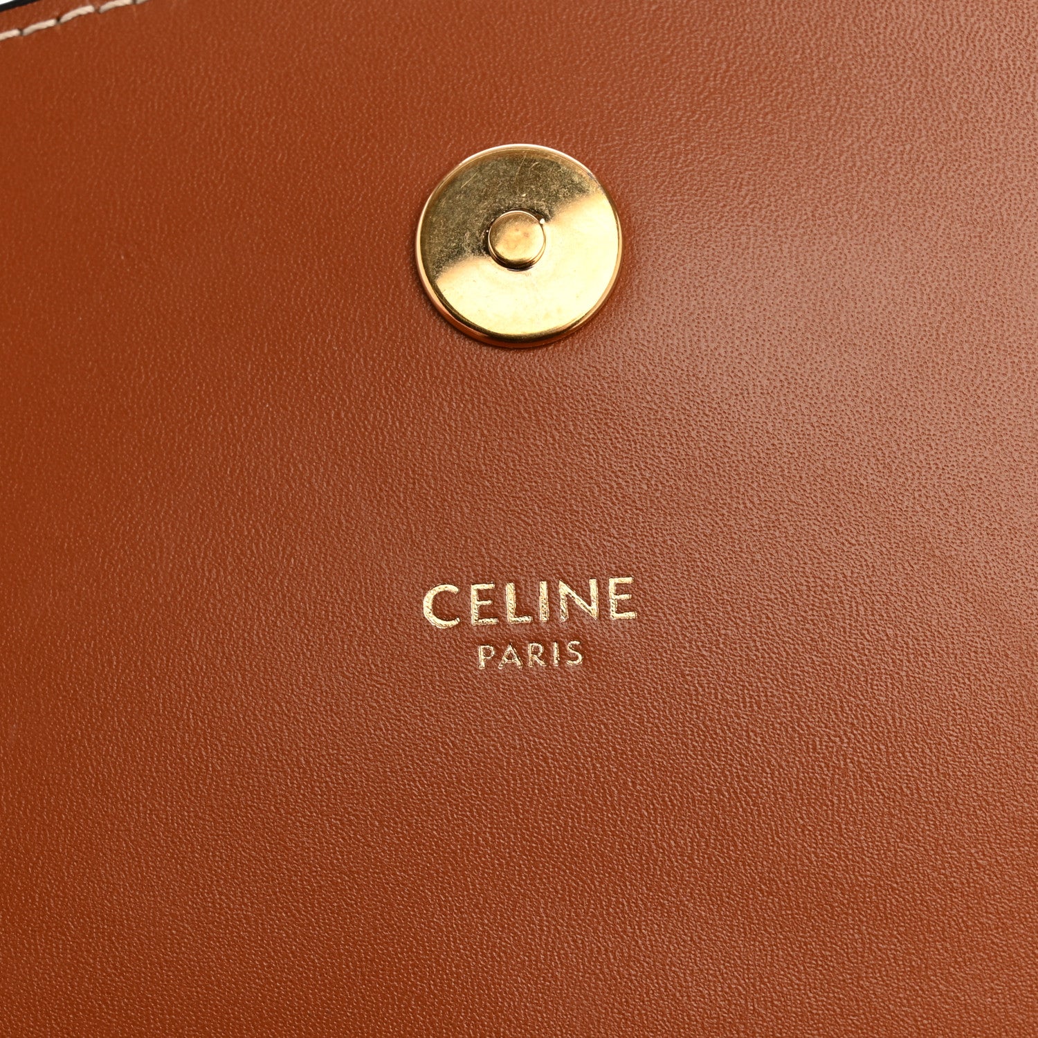 Celine Calfskin Triomphe Besace Tan 6 of 13