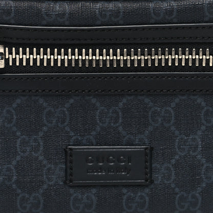 Gucci Soft GG Supreme Monogram Web Belt Bag Black Grey 9 of 12