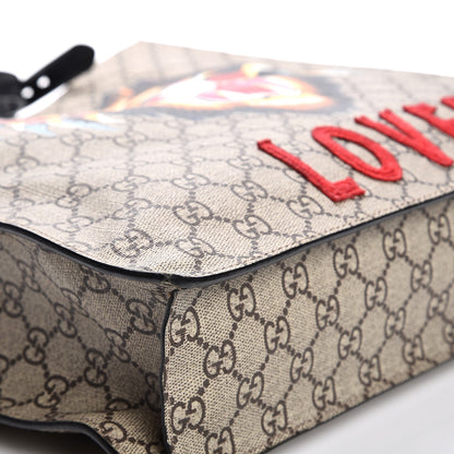 Gucci GG Supreme Monogram Angry Cat Vertical Tote 10 of 11