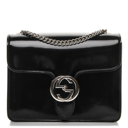 Gucci Shade Lux Calfskin Small Interlocking G Shoulder Bag Black 1 of 8