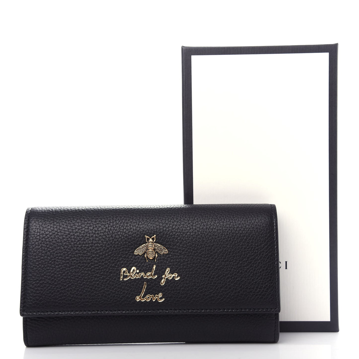 Calfskin Animalier Continental Wallet Black