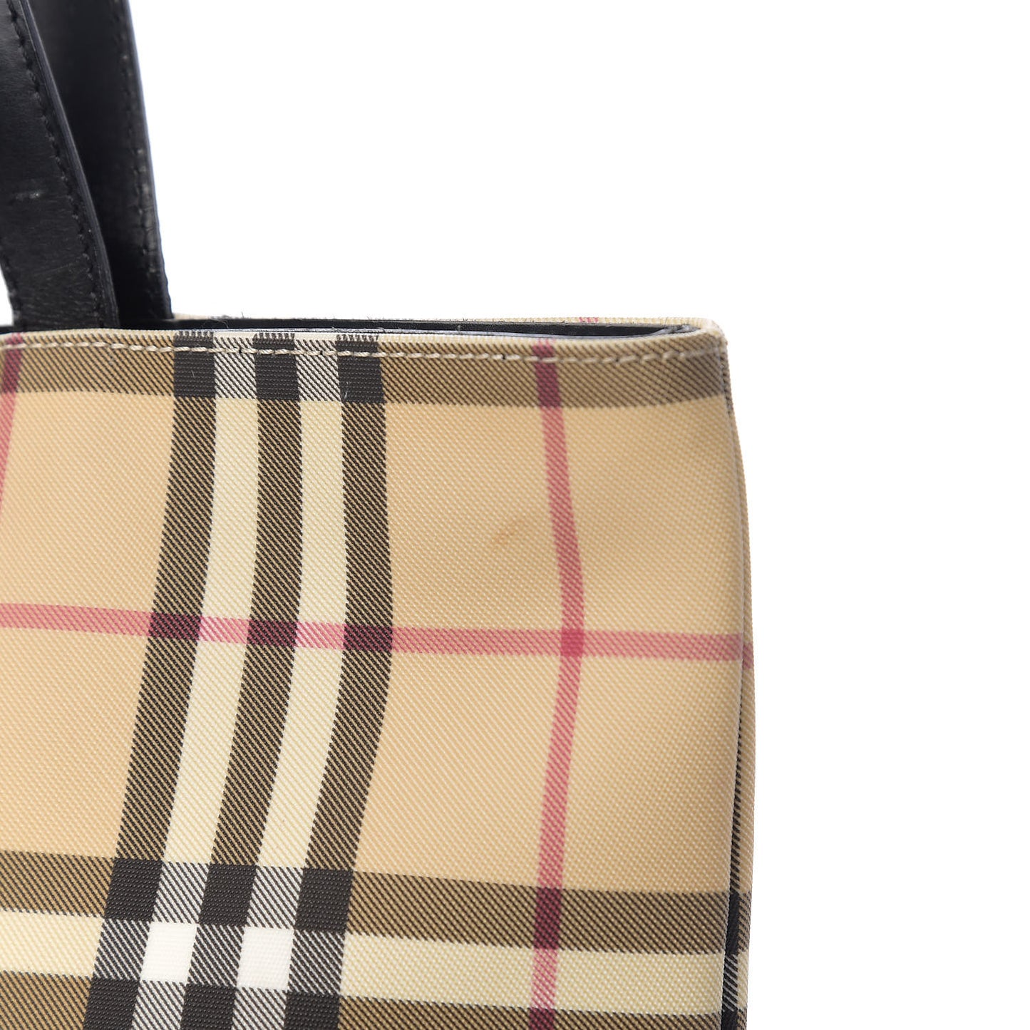 House Check Tote Black