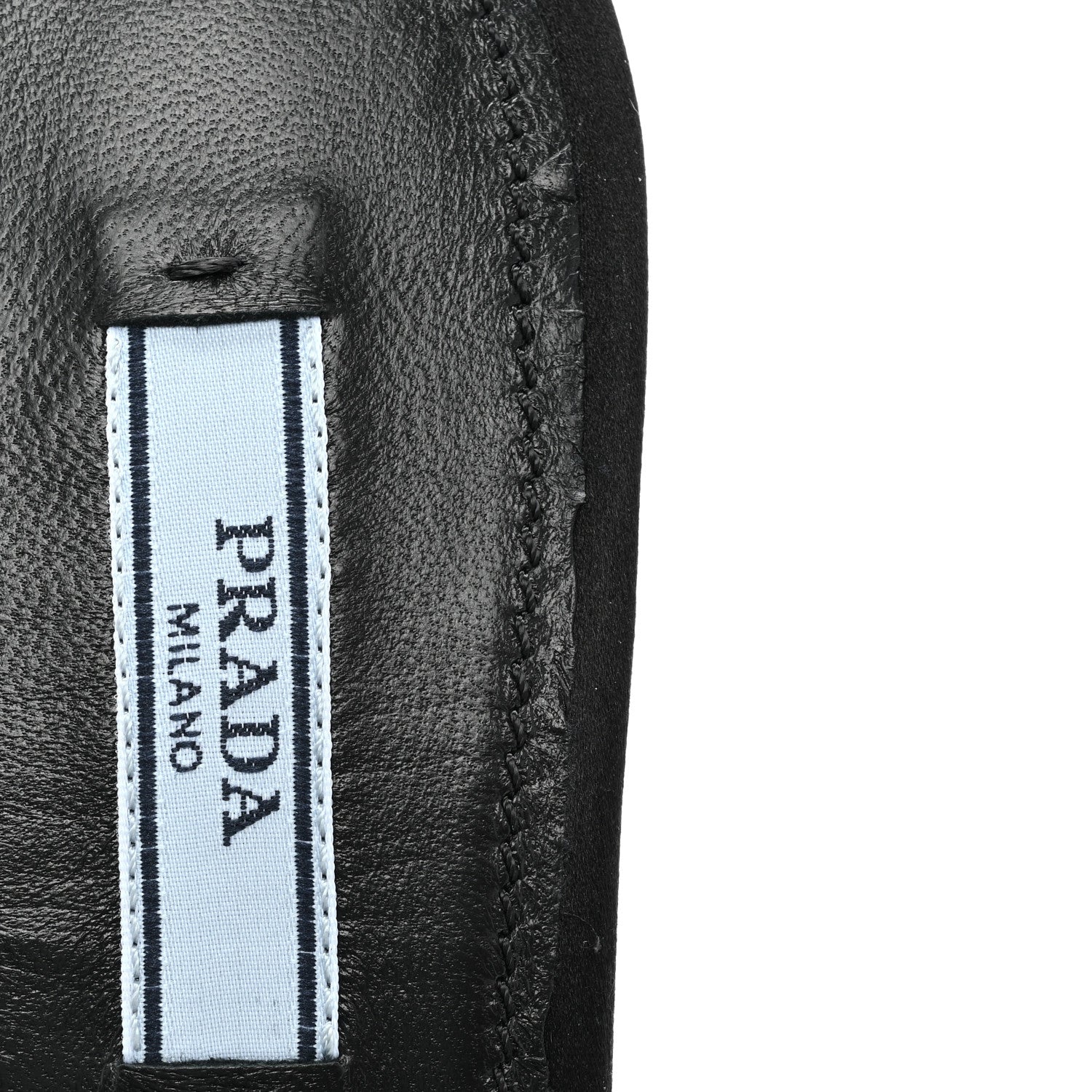 Prada Satin Crystal Logo 65mm Slide Sandals 37.5 Cristal 8 of 11