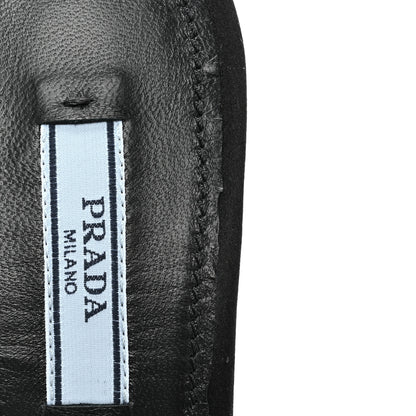 Prada Satin Crystal Logo 65mm Slide Sandals 37.5 Cristal 8 of 11