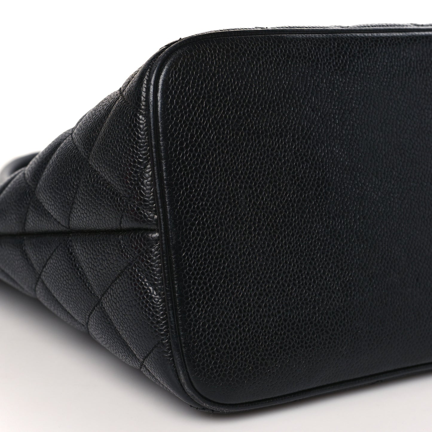 Caviar Quilted Medallion Tote Black