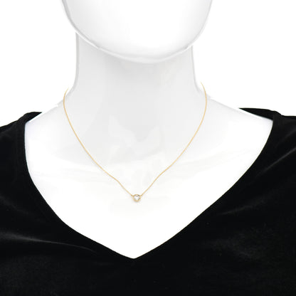 Tiffany 18K Yellow Gold Diamond .41ct Elsa Peretti Diamonds by the Yard Pendant Necklace 2 of 5