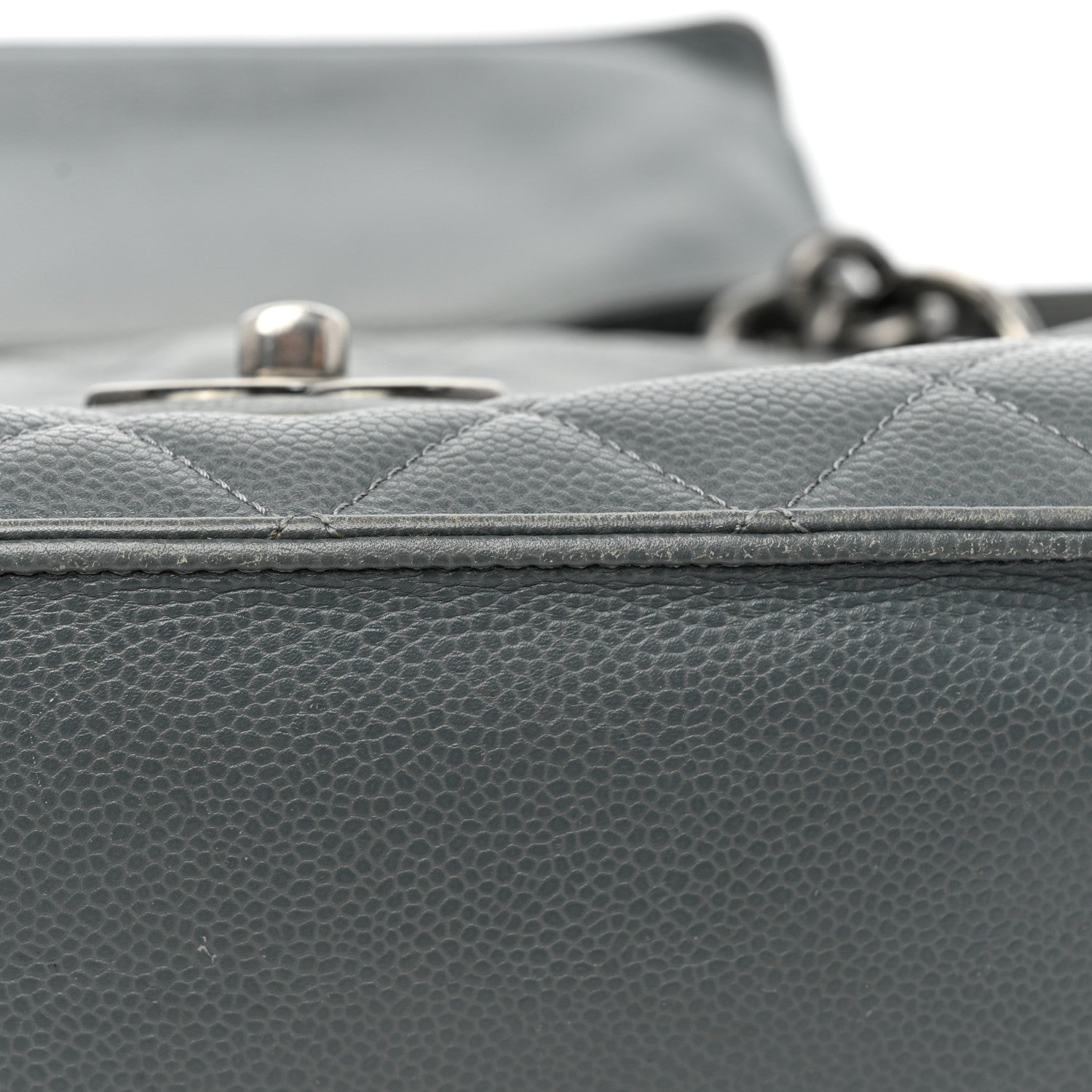 Chanel Caviar Quilted Large Retro Class Flap Grey 21 of 23