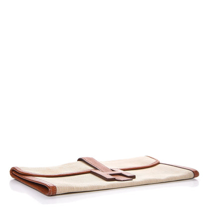 Hermes Toile Peau Porc Jige Elan 29 Clutch 4 of 10
