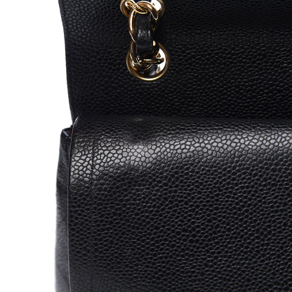 Chanel Caviar Quilted Jumbo Double Flap Black 9 of 14