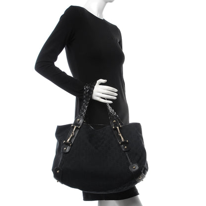 Gucci Monogram Medium Pelham Shoulder Bag Black 2 of 8