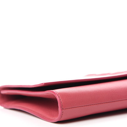 Saint Laurent Calfskin Monogram Large Belle De Jour Clutch Pink 6 of 10