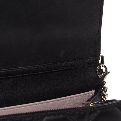 Christian Dior Lambskin Cannage Miss Dior Promenade Pouch Black 7 of 9