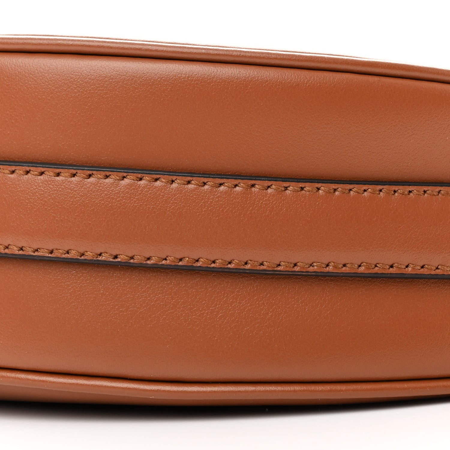 Prada Soft Calfskin Arque Shoulder Bag Cognac 10 of 14