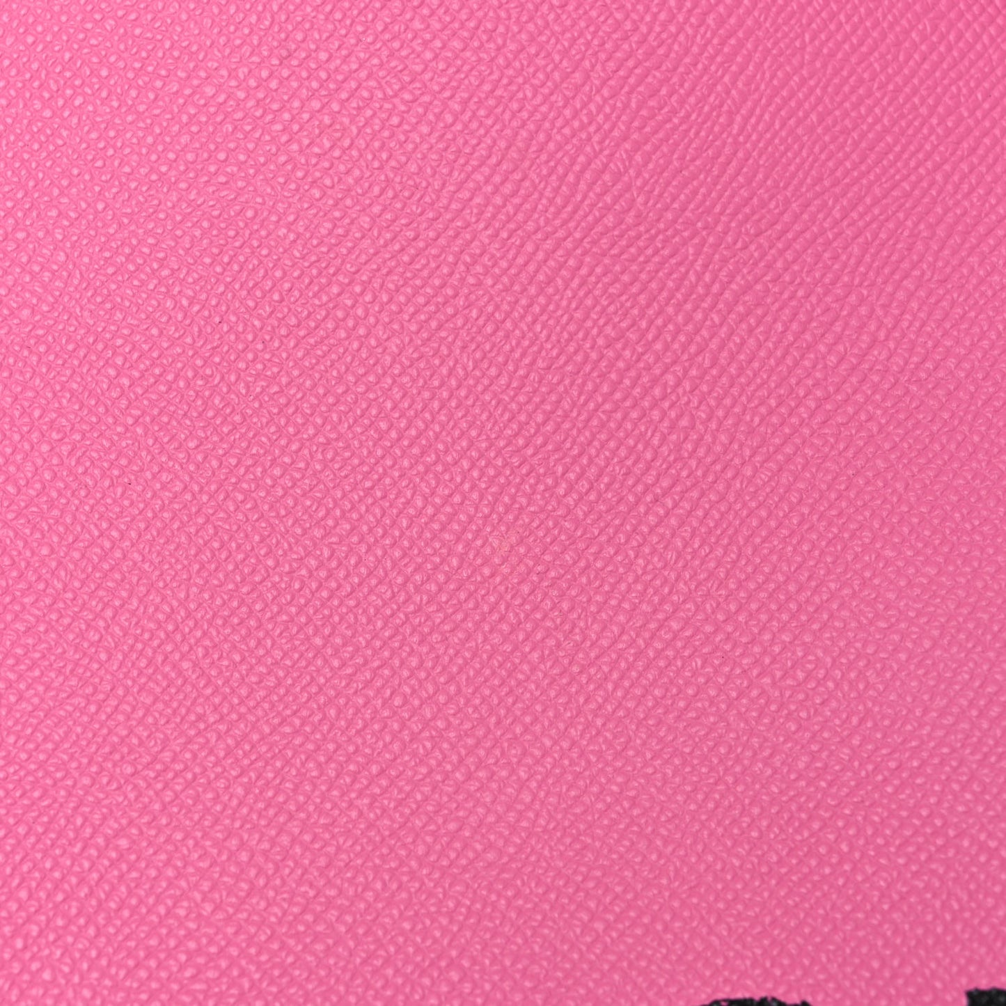 Signature Grained Calfskin Logo M Ville Top Handle Bag Acid Pink