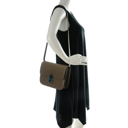Celine Liege Calfskin Medium Classic Box Flap Bag Souris 2 of 8