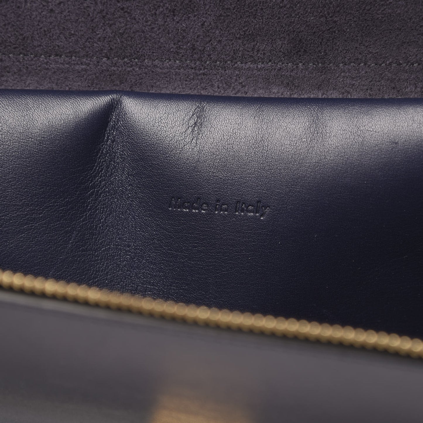 Smooth Calfskin Large Bi-Color Belt Bag Midnight