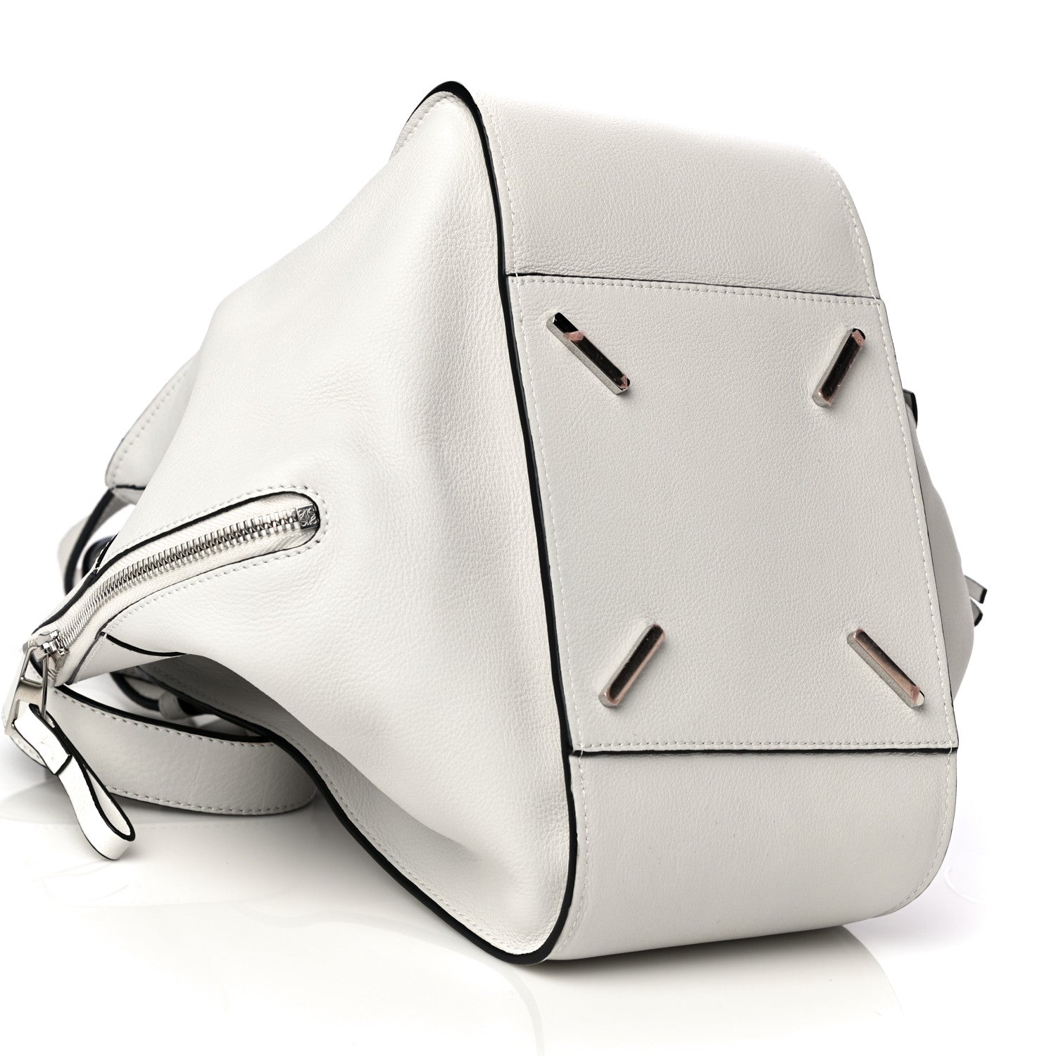 Loewe Grained Calfskin Small Hammock Shoulder Bag Soft White 10 of 19
