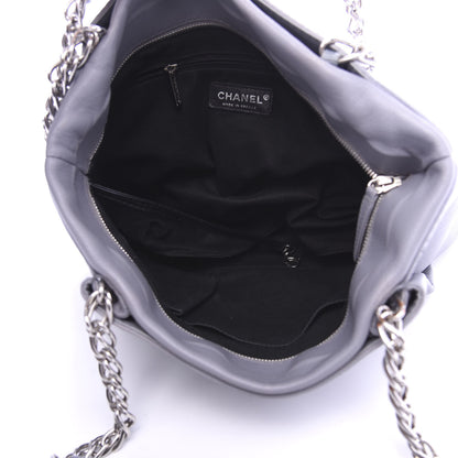 Chanel Caviar Large CC Tuck Tote Grey 5 of 11