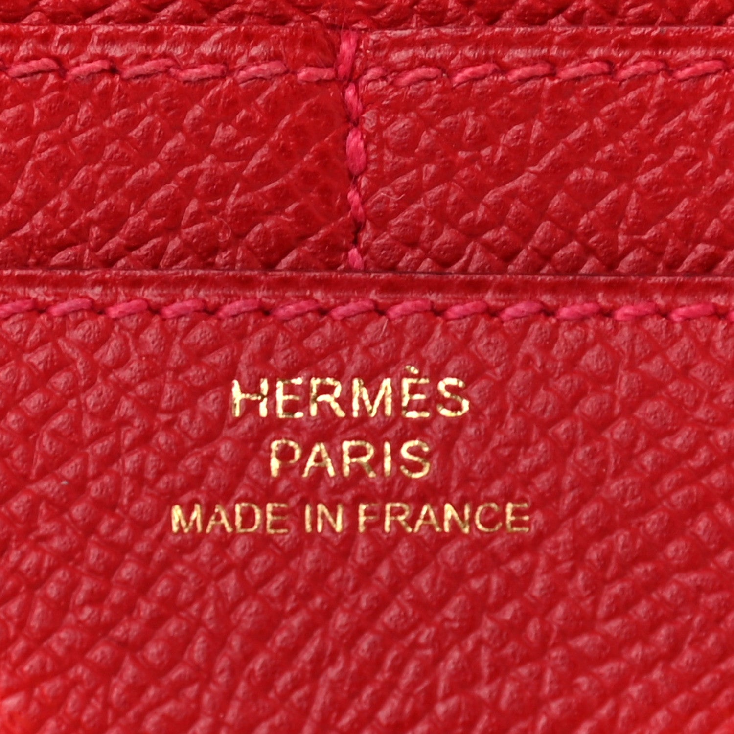 Hermes Epsom Constance Short Wallet Rouge Casaque 6 of 7