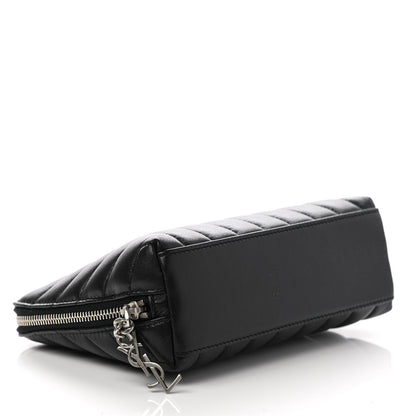Saint Laurent Lambskin Matelasse Cosmetic Case Black 4 of 8