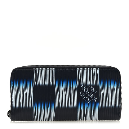 Louis Vuitton Epi XL Damier Rush Zippy Vertical Wallet Blue Moon 1 of 6