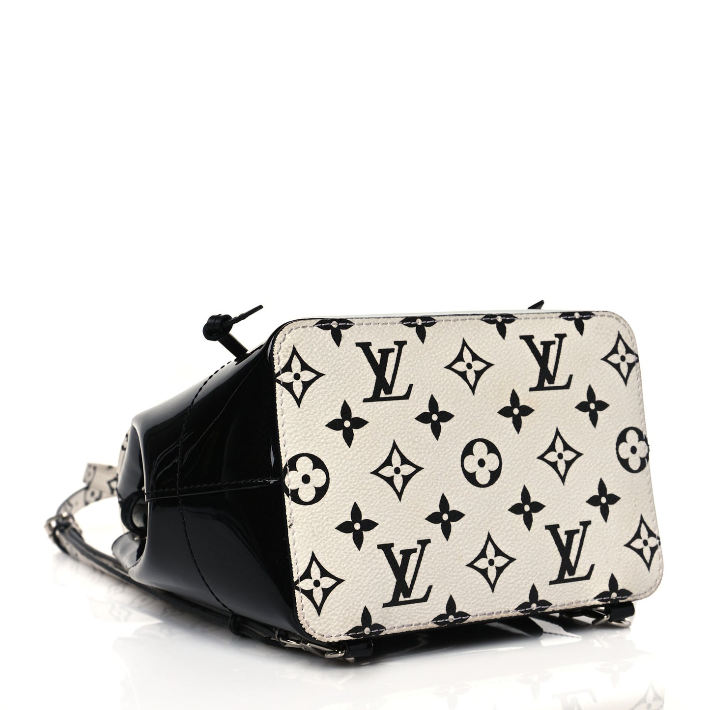Patent Monogram Hot Springs Backpack Black White