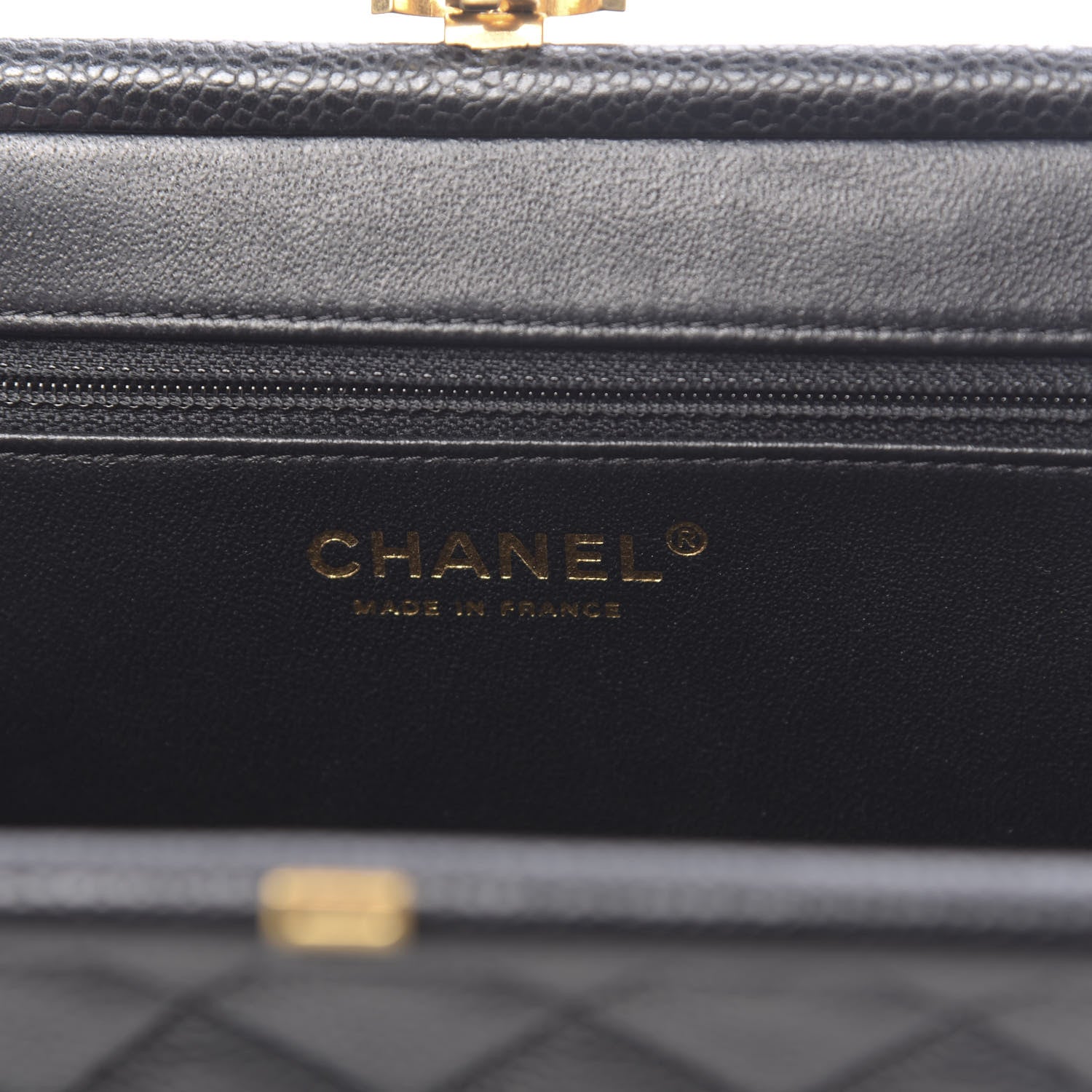 Chanel Caviar Quilted Timeless Clutch Black 6 of 7
