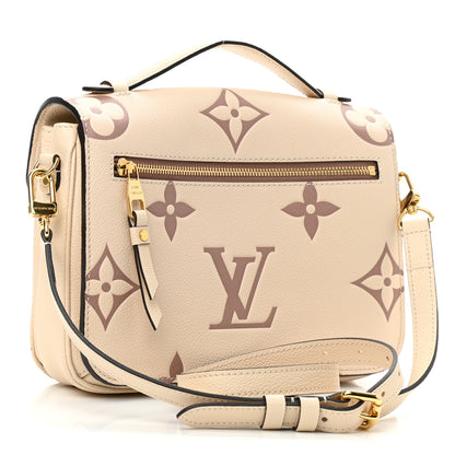 Louis Vuitton Empreinte Monogram Giant Pochette Metis Creme Bois De Rose 3 of 9