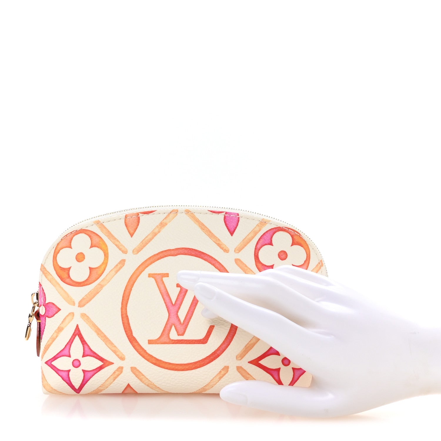 Louis Vuitton Monogram Tiles By The Pool Cosmetic Pouch Coral 2 of 7