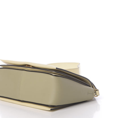 Celine Shiny Smooth Calfskin Medium Frame Shoulder Bag Chalk Mastic 7 of 9