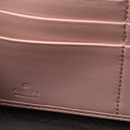Gucci Calfskin Matelasse GucciGhost GG Marmont Zip Around Wallet Perfect Pink Rosa Ivory 6 of 10