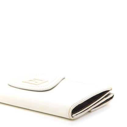 Fendi Coated Canvas Zucca Spalmati Continental Wallet White Tobacco 10 of 10