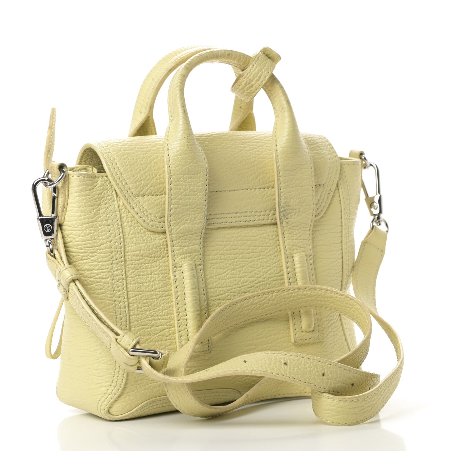 Textured Calfskin Mini Pashli Satchel Citron