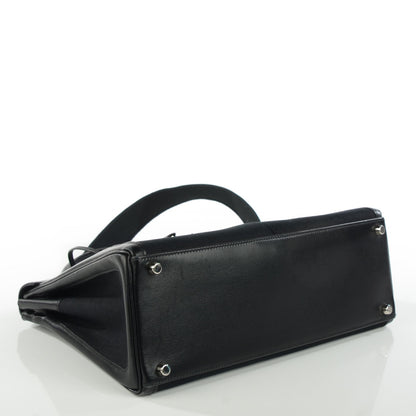 Hermes Box Toile Lakis Kelly 32 Black 5 of 19