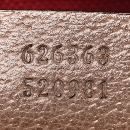 Gucci GG Supreme Monogram Textured Calfskin Square Messenger Bag Beige Ebony New Acero 7 of 13