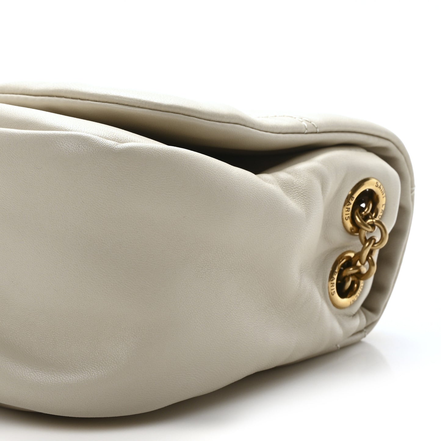 Lambskin Matelasse Monogram Small Jamie 4.3 Crema Soft