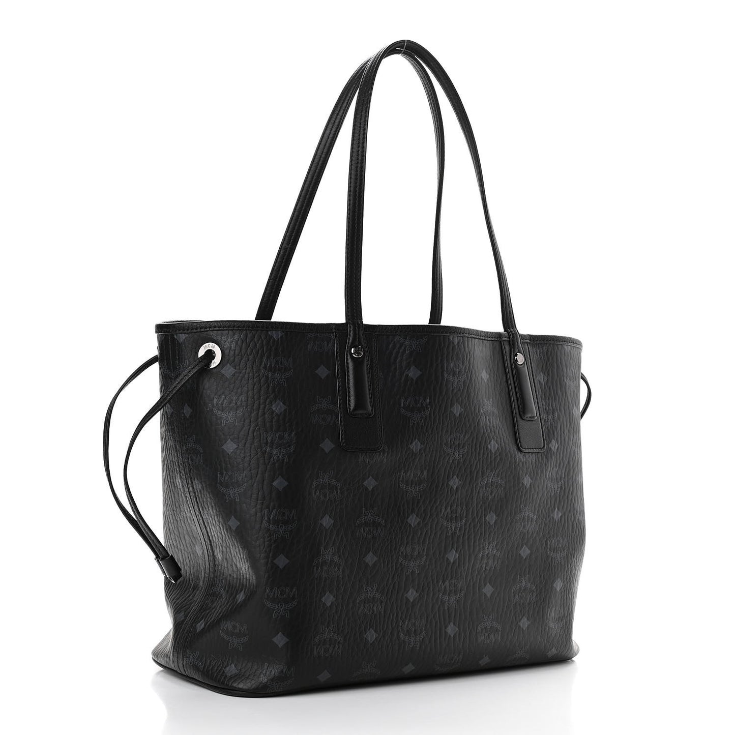 Visetos Medium Liz Reversible Shopper Tote Black
