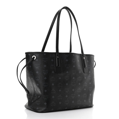 MCM Visetos Medium Liz Reversible Shopper Tote Black 4 of 18