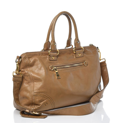 Prada Vitello Shine Shopping Satchel Giunco 4 of 13
