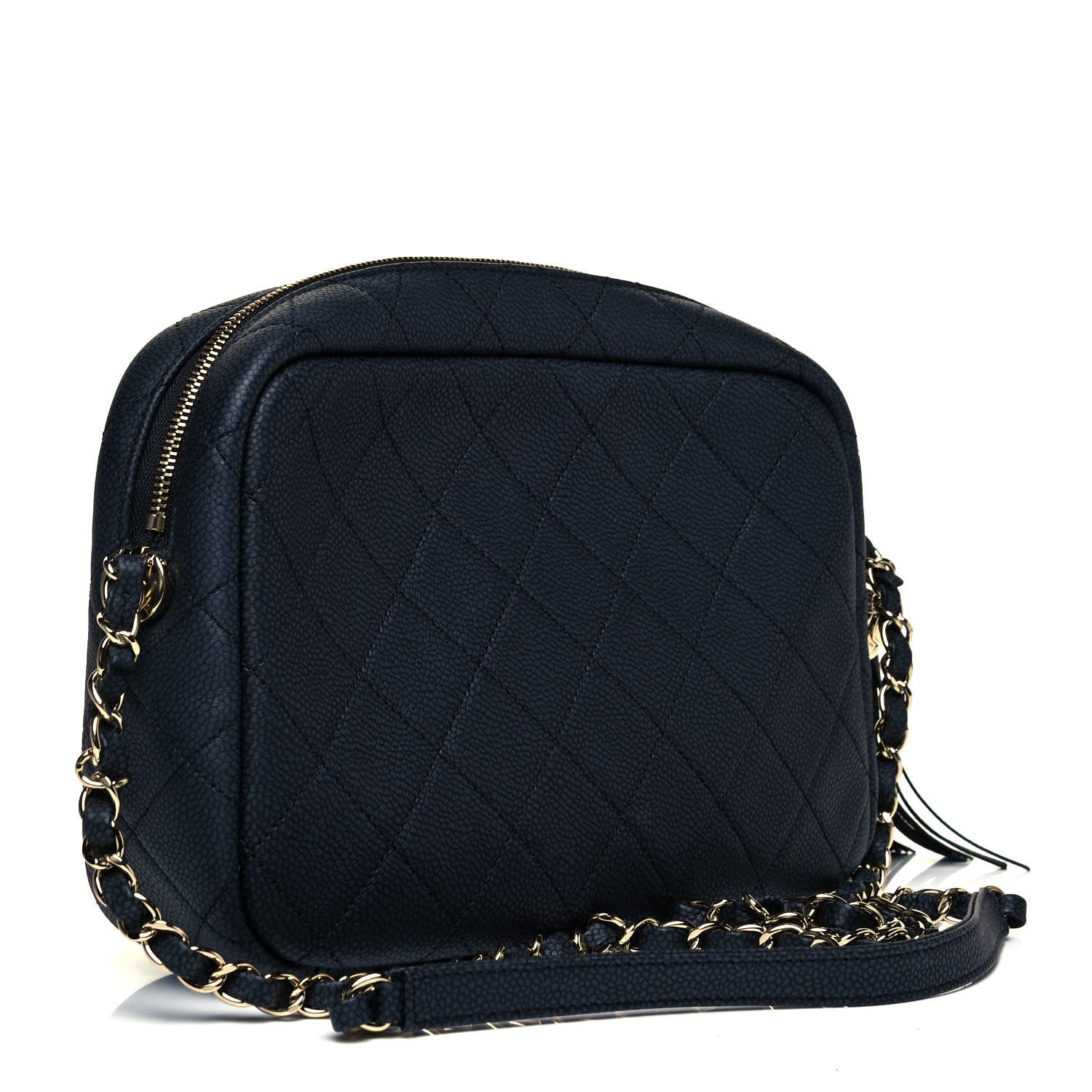 Chanel Caviar Quilted Medium Coco Tassel Camera Case Navy 3 of 8