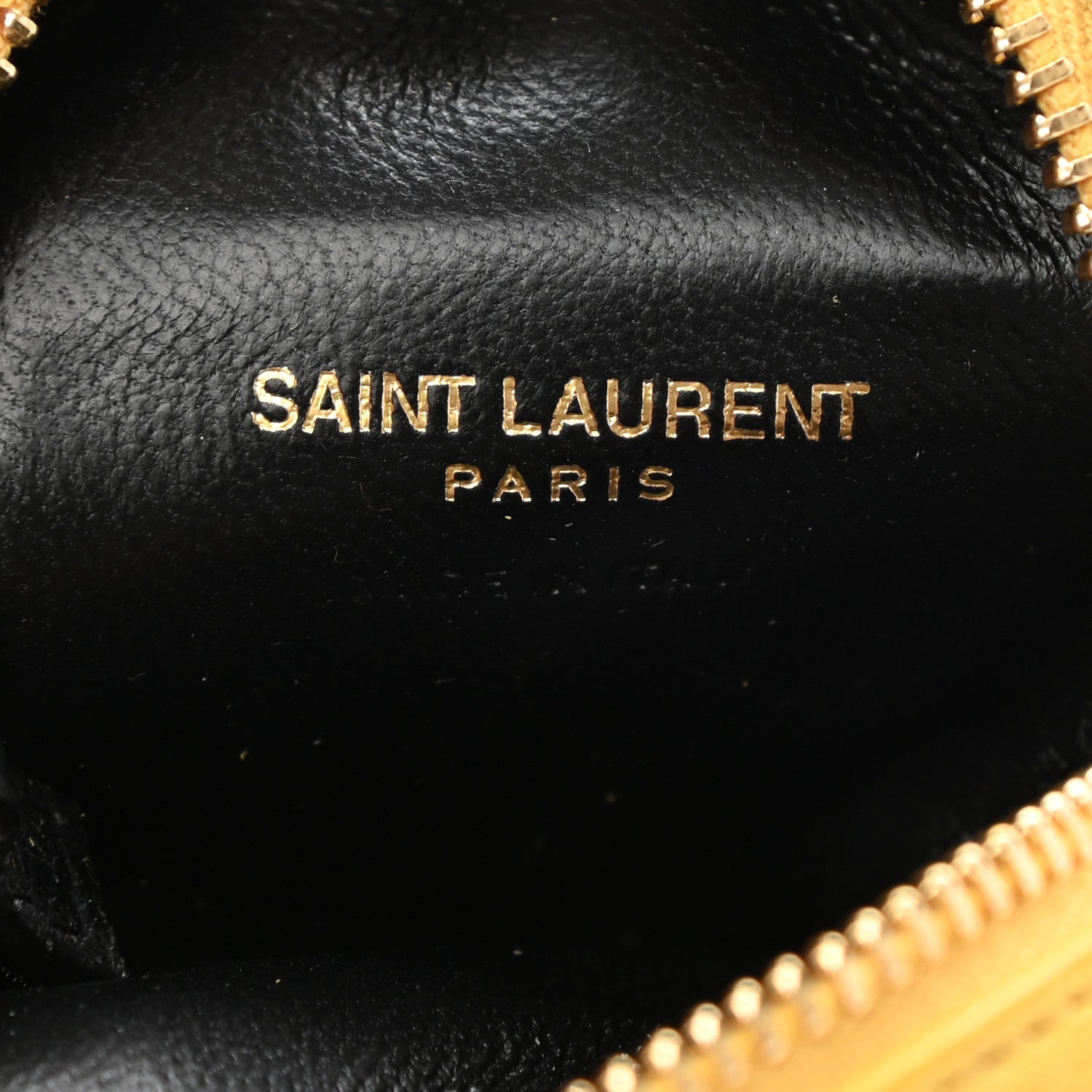 Saint Laurent Suede Lambskin Jaime Cube Charm Keychain Sunflower 6 of 8