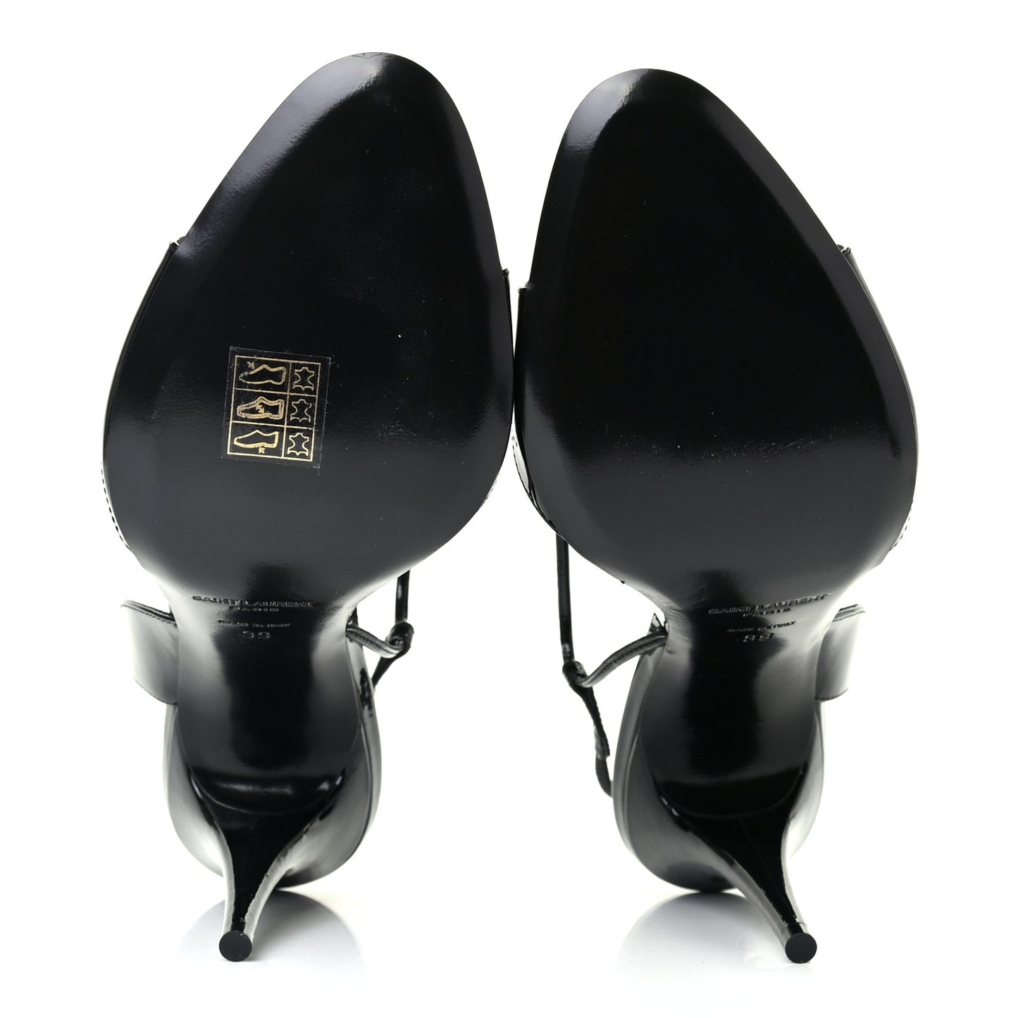 Patent Calfskin Anouk 110 Sandals 39 Black