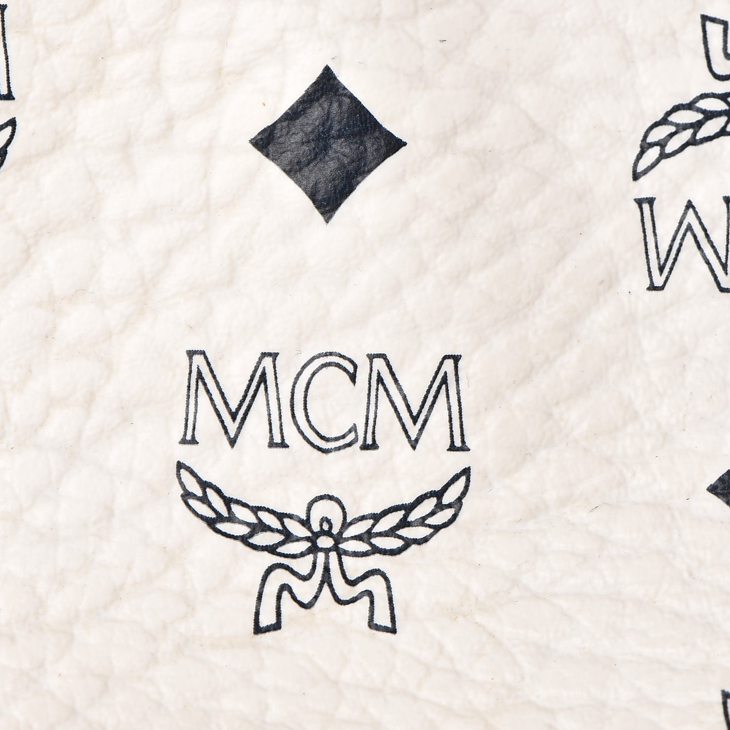 MCM Visetos Weekender Duffle Bag White 9 of 33
