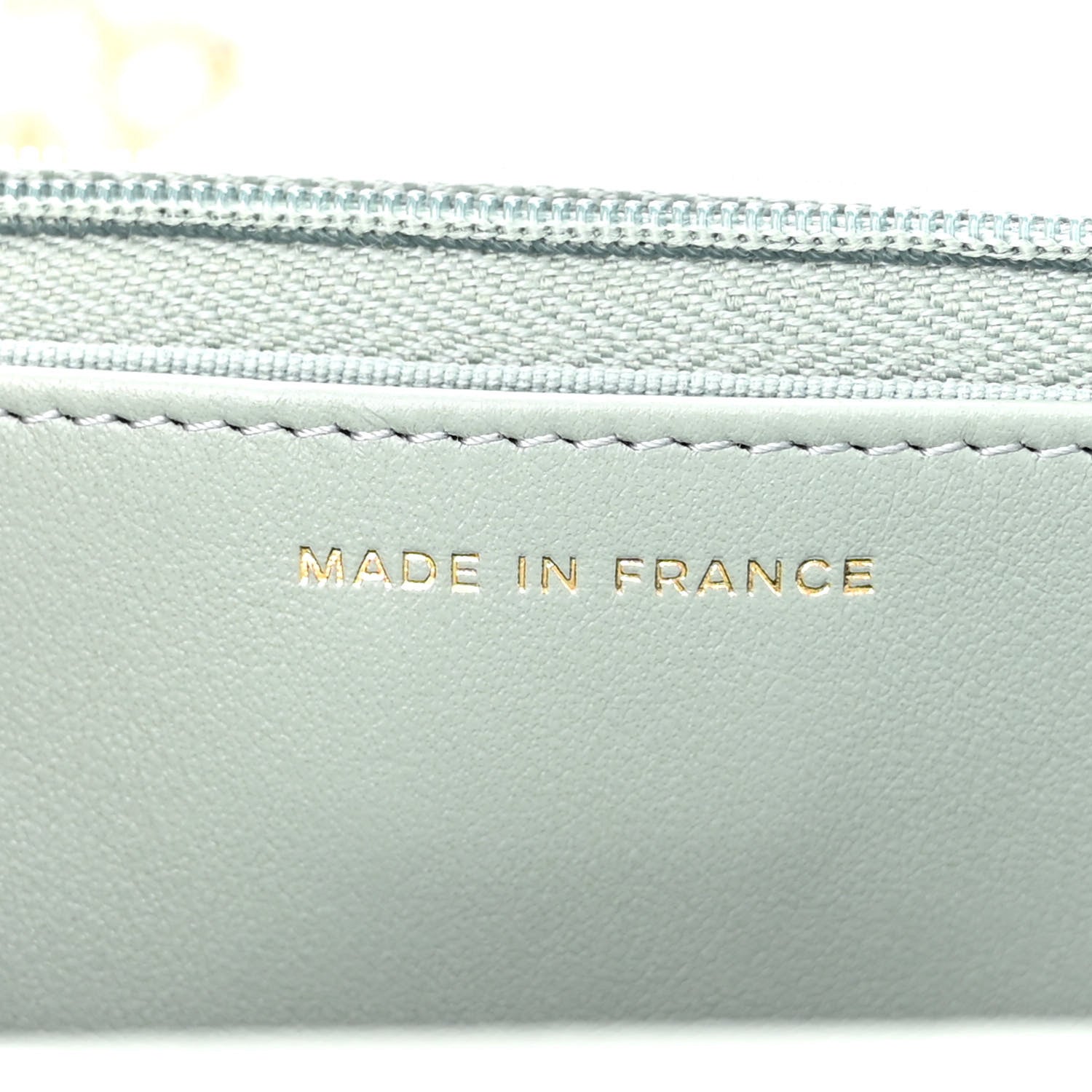 Chanel Caviar Quilted Wallet On Chain WOC Light Gray 7 of 11