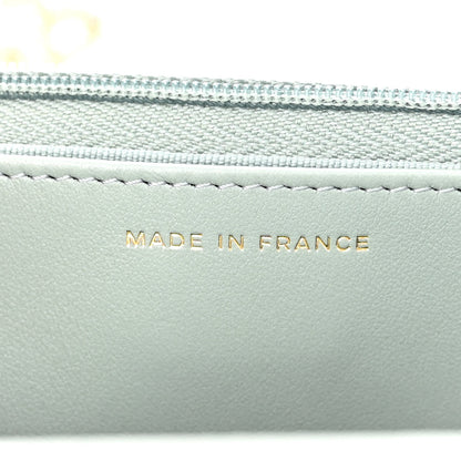 Chanel Caviar Quilted Wallet On Chain WOC Light Gray 7 of 11