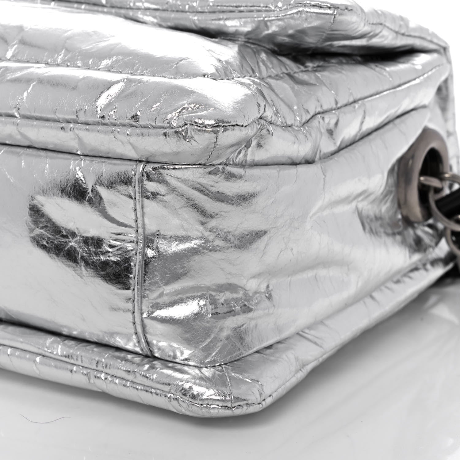 Marc Jacobs Metallic Lambskin The Pillow Bag Silver 10 of 10